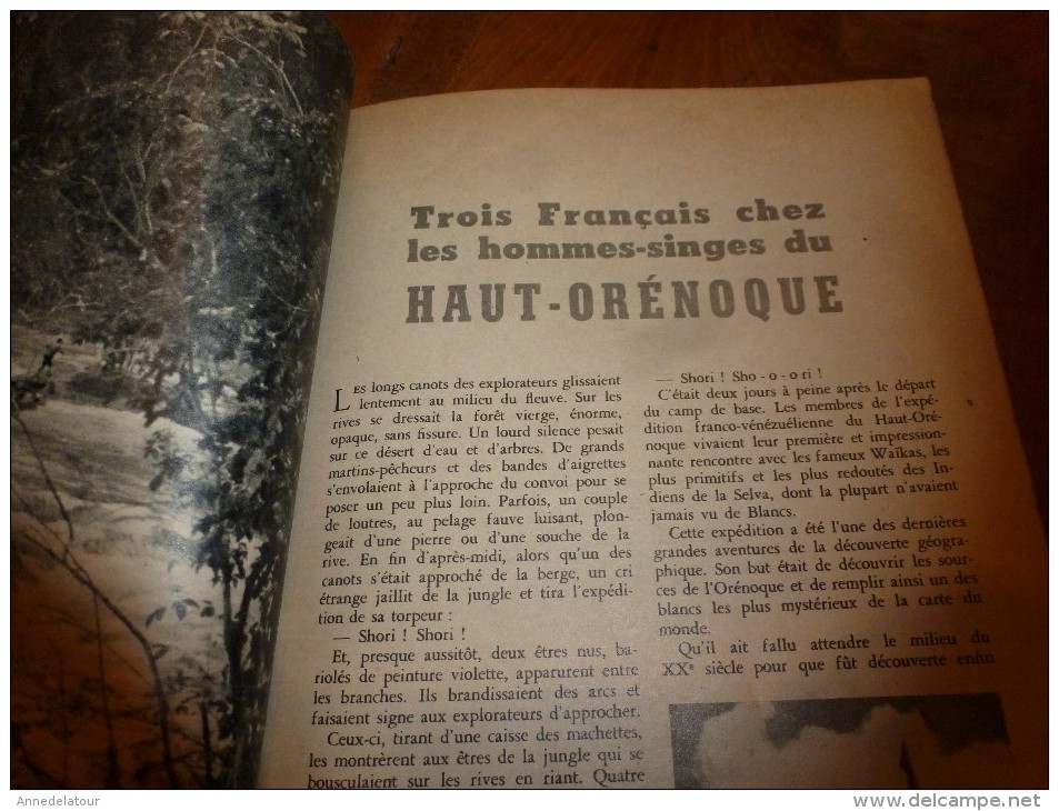 1954 SCIENCE et VIE --->SOMMAIRE en  2e photo  et: Les JUIFS noirs; Après la catastrophe d'Orléanville; CARAVELLE..etc