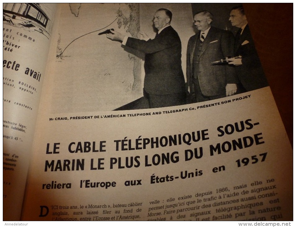 1954 SCIENCE Et VIE --->SOMMAIRE En  2e Photo  Et: Notre Flotte De Combat; La Locomotive Atomique; Le CANON-ROBOT...etc - Wissenschaft