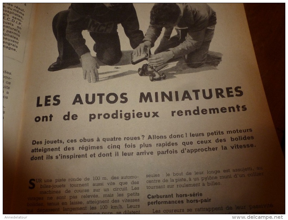 1954 SCIENCE et VIE --->SOMMAIRE en  2e photo  et: FAUSTO COPPI fabuleux champion ;Les autos miniatures; Cotentin...etc