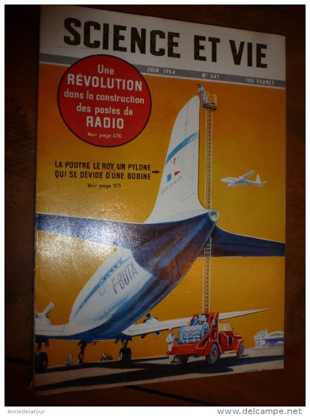 1954 SCIENCE Et VIE --->SOMMAIRE En  2e Photo  Et: Le Dressage Des CHIENS De GARDE ; Eau Oxygénée Et énergie Atomique - Science