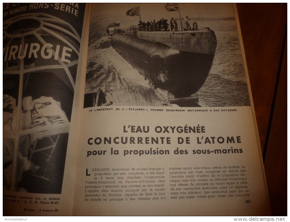 1954 SCIENCE Et VIE --->SOMMAIRE En  2e Photo  Et: Le Dressage Des CHIENS De GARDE ; Eau Oxygénée Et énergie Atomique - Science