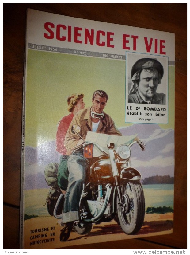 1954 SCIENCE et VIE --->SOMMAIRE en  2e photo  et: Le dressage des CHIENS de GARDE ; Eau oxygénée et énergie atomique