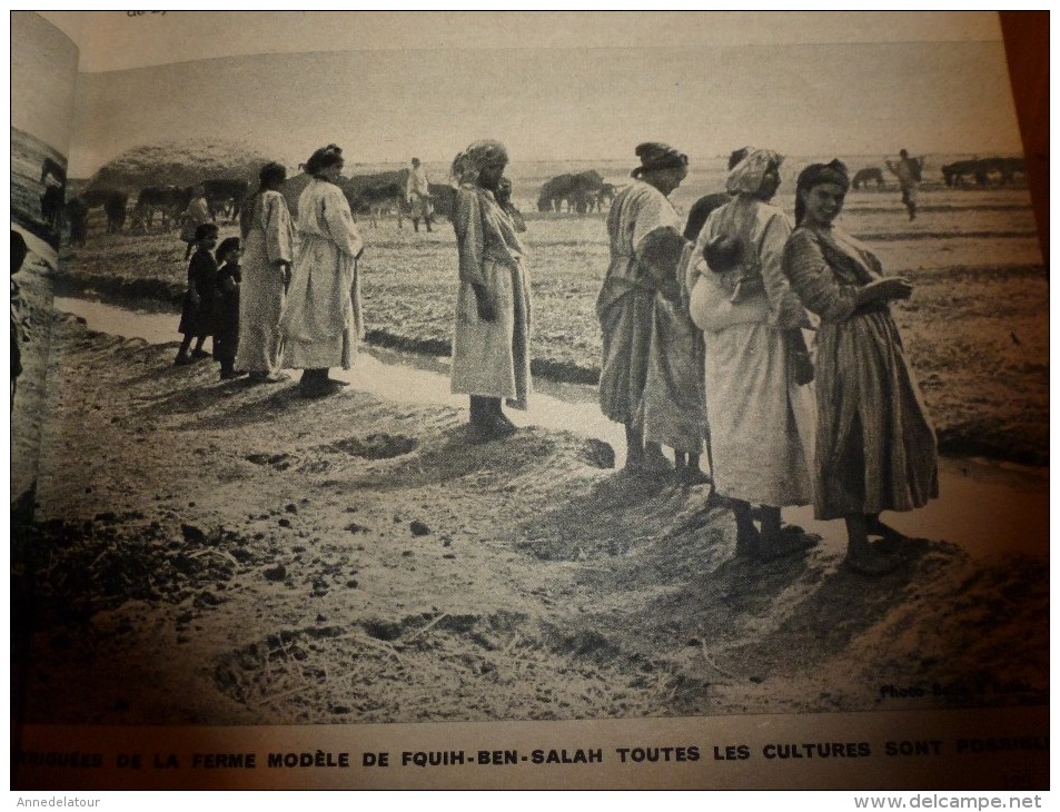 1954 SCIENCE et VIE --->SOMMAIRE en  2e photo  et: MAROC (Tadla,Fquih-ben-Salah,Bin-el-Ouidane); Etretat; Huitres nacre