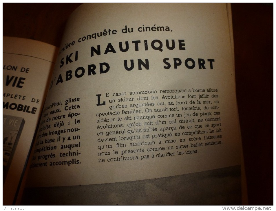 1954 SCIENCE et VIE --->SOMMAIRE en  2e photo  et: La Mer dans le SAHARA ; Forêt de St-Vincent-de-Paul ; etc...