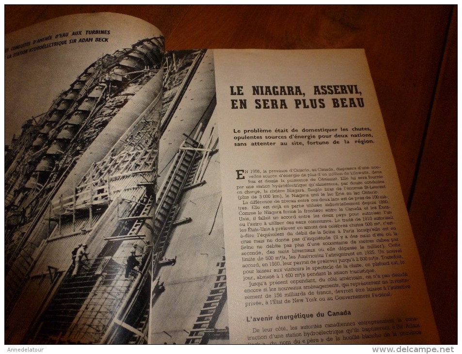 1954 SCIENCE et VIE --->SOMMAIRE en  2e photo  et: La Mer dans le SAHARA ; Forêt de St-Vincent-de-Paul ; etc...