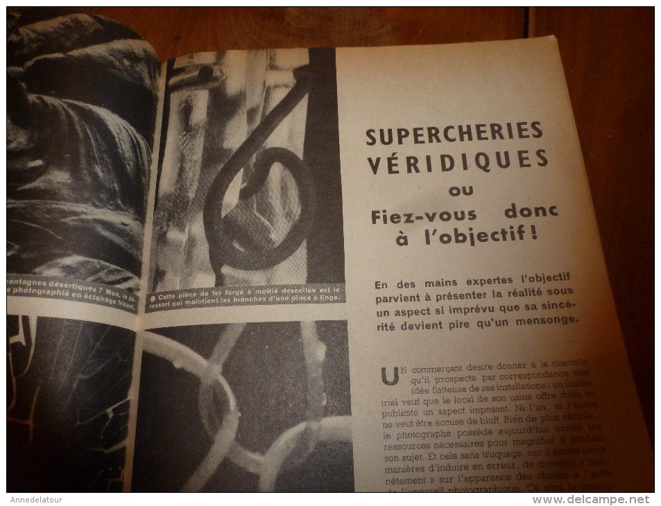 1954 SCIENCE Et VIE --->SOMMAIRE En  2e Photo  Et:  Supercherie Photographique; L'ARTIQUE De L'URSS..etc - Science