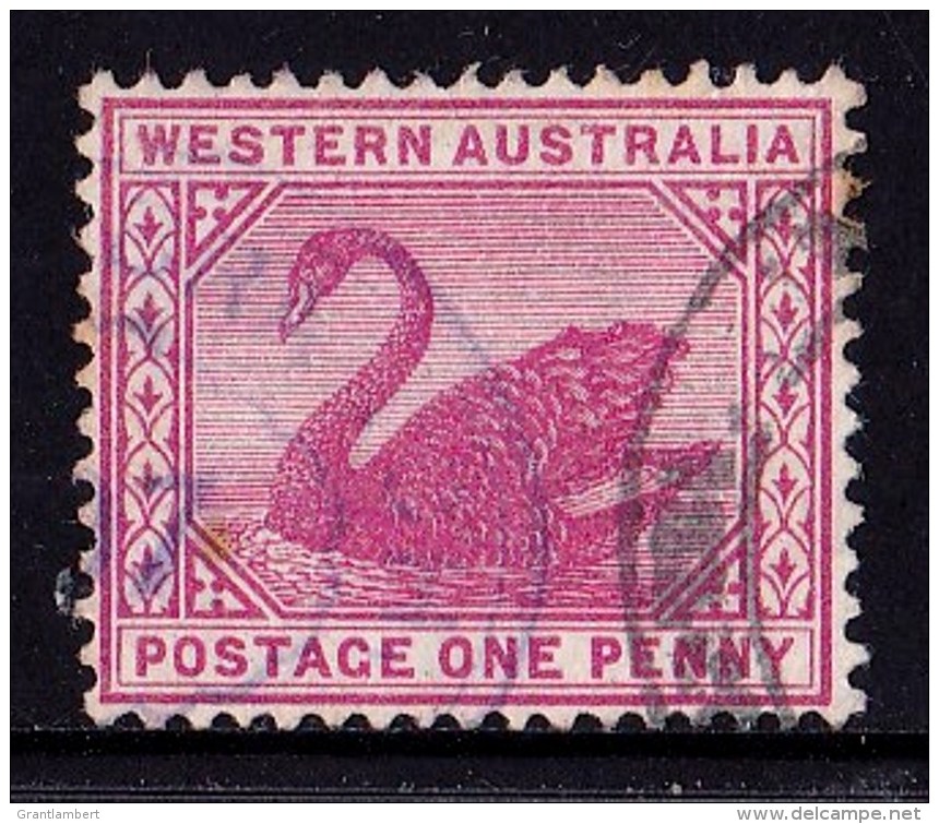 Western Australia 1898 Swan 1d Carmine W Crown A Used  SG 112 - - - Oblitérés