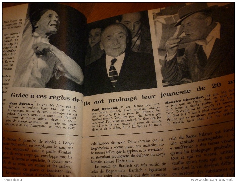 1954 SCIENCE Et VIE --->SOMMAIRE En  2e Photo  Et:  ISRAËL ; Extraordinaire ESCARGOT; Pour Ne Pas Vieillir..etc - Science