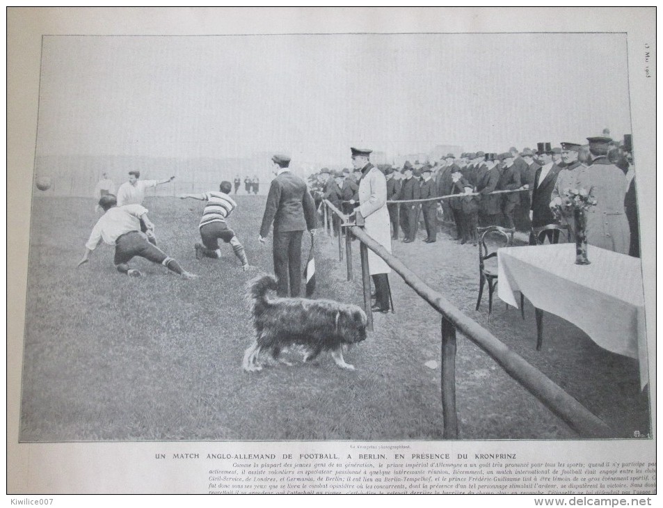 1905  Match De Foot ANGLETERRE ALLEMAGNE   Football England Deutschland  Germany - Autres & Non Classés