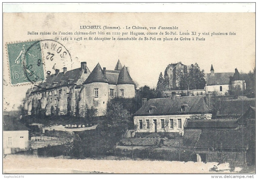 SOMME - 80 - LUCHEUX - Le Château - Vue D'ensemble - Lucheux