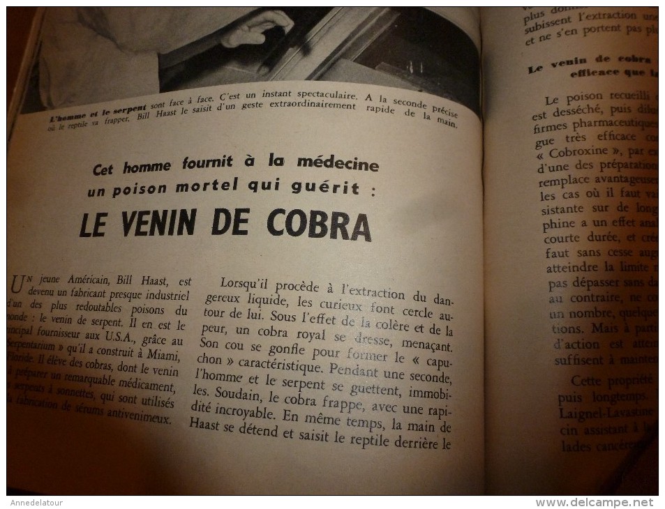 1955 SCIENCE et VIE --->SOMMAIRE en  2e photo  et:  Notre avenir atomique; Cognac et Whisky; Elever so enfant..etc