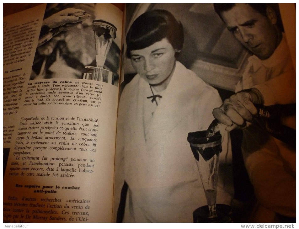 1955 SCIENCE et VIE --->SOMMAIRE en  2e photo  et:  Notre avenir atomique; Cognac et Whisky; Elever so enfant..etc