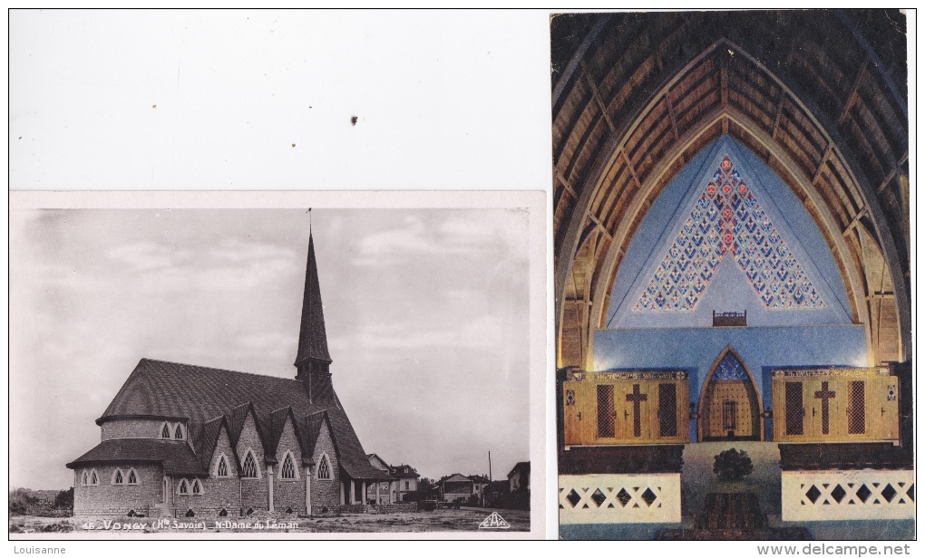 16 / 7 / 335  -  THONON (74 )  -  VONGY  2  CP  DE  L´ÉGLISE - Vacheresse