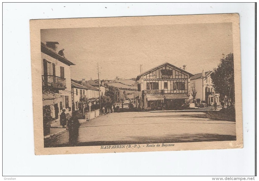 HASPARREN (B P) ROUTE DE BAYONNE 1934 - Hasparren