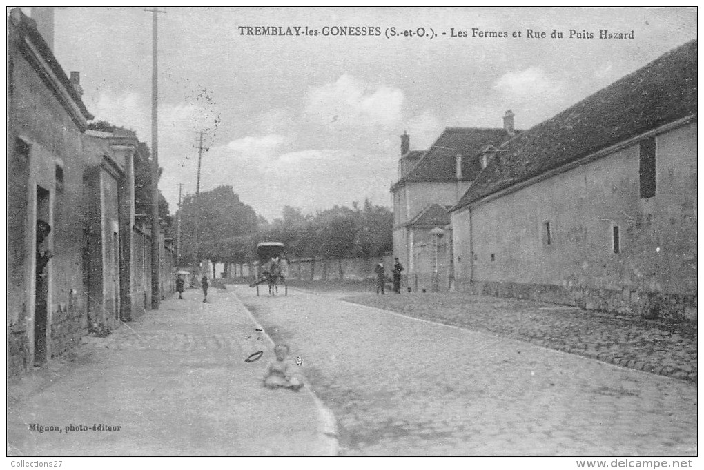 93-TREMBLAY-LES-GONESSES - LES FERMES ET RUE DU PUITS HAZARD - Tremblay En France