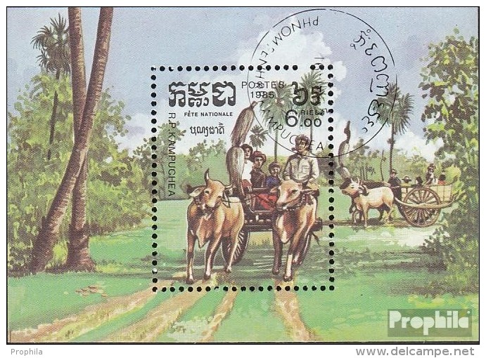 Kambodscha Block141 (kompl.Ausg.) Gestempelt 1985 Nationalfeiertag - Cambodia