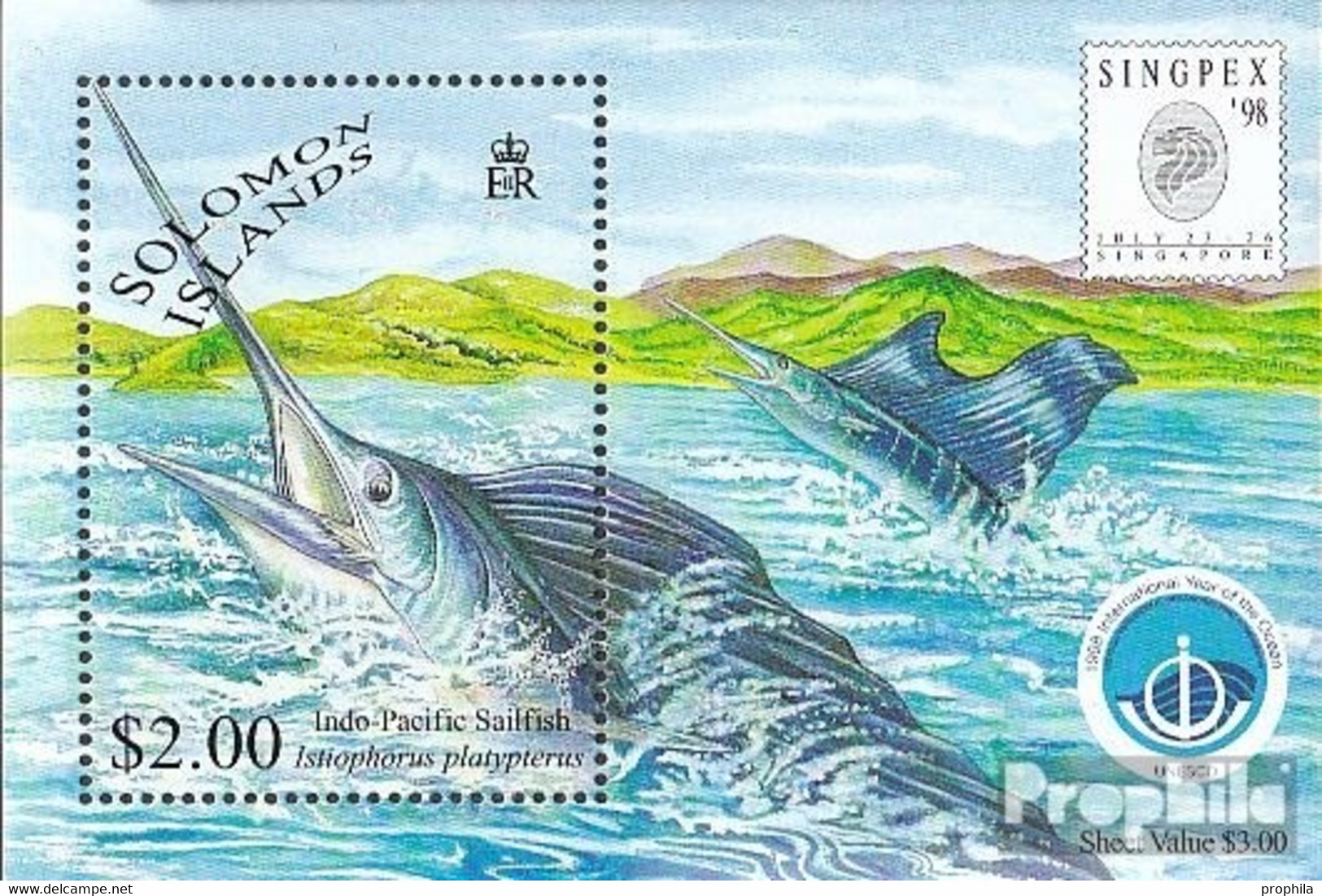 Salomoninseln Block54 (kompl.Ausg.) Postfrisch 1998 Briefmarkenausstellung - Isole Salomone (1978-...)