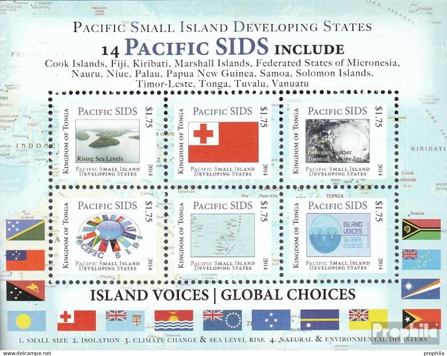 Tonga Block79 (kompl.Ausg.) Postfrisch 2014 Insel-Entwicklungsstaaten - Tonga (1970-...)