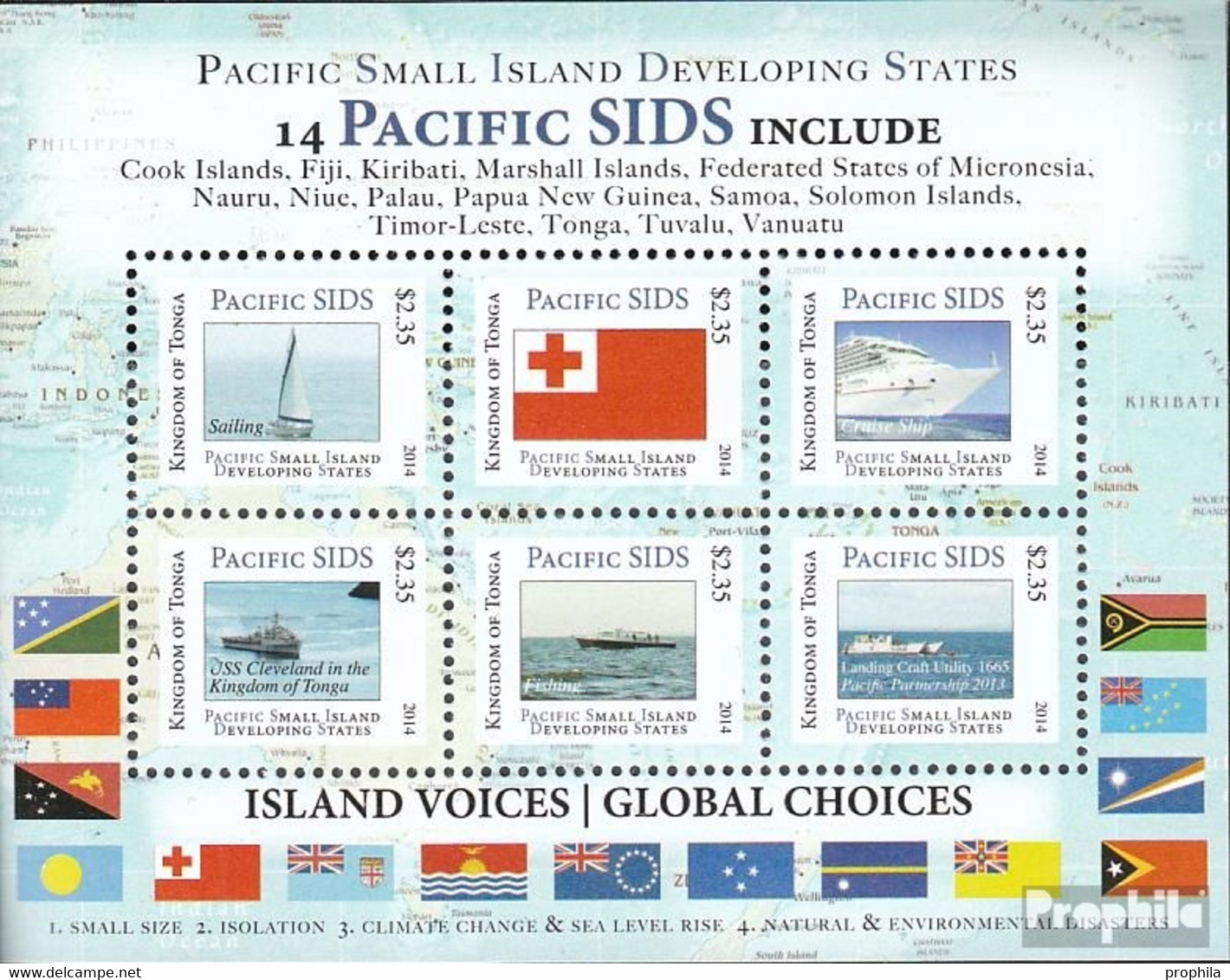 Tonga Block80 (kompl.Ausg.) Postfrisch 2014 Insel-Entwicklungsstaaten - Tonga (1970-...)