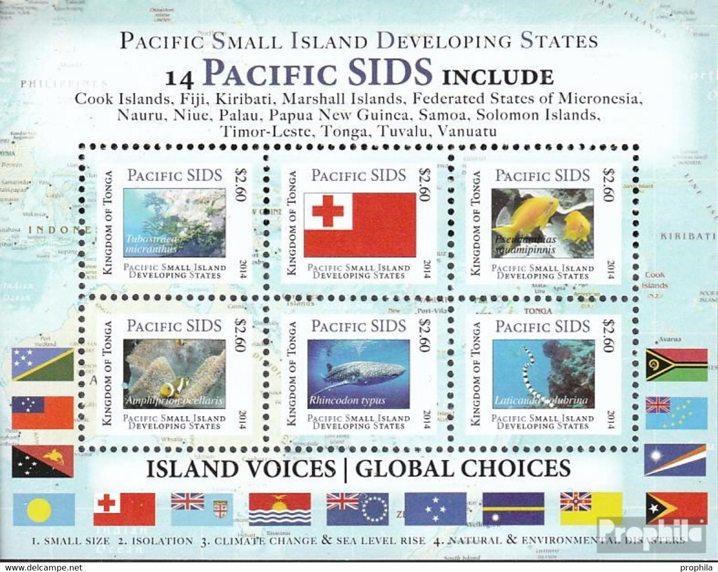 Tonga Block81 (kompl.Ausg.) Postfrisch 2014 Insel-Entwicklungsstaaten - Tonga (1970-...)