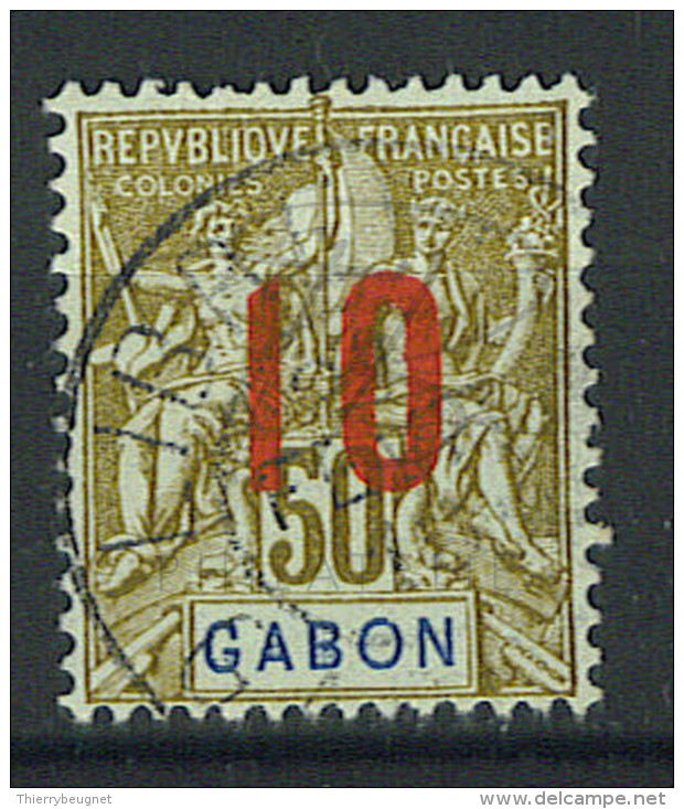 VEND BEAU TIMBRE DU GABON N°74 , CACHET "LIBREVILLE" !!!! - Timbres-taxe