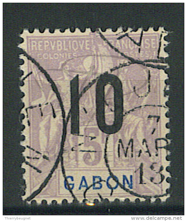 VEND BEAU TIMBRE DU GABON N°78 , CACHET "N ´ DJOLE" !!!! - Timbres-taxe