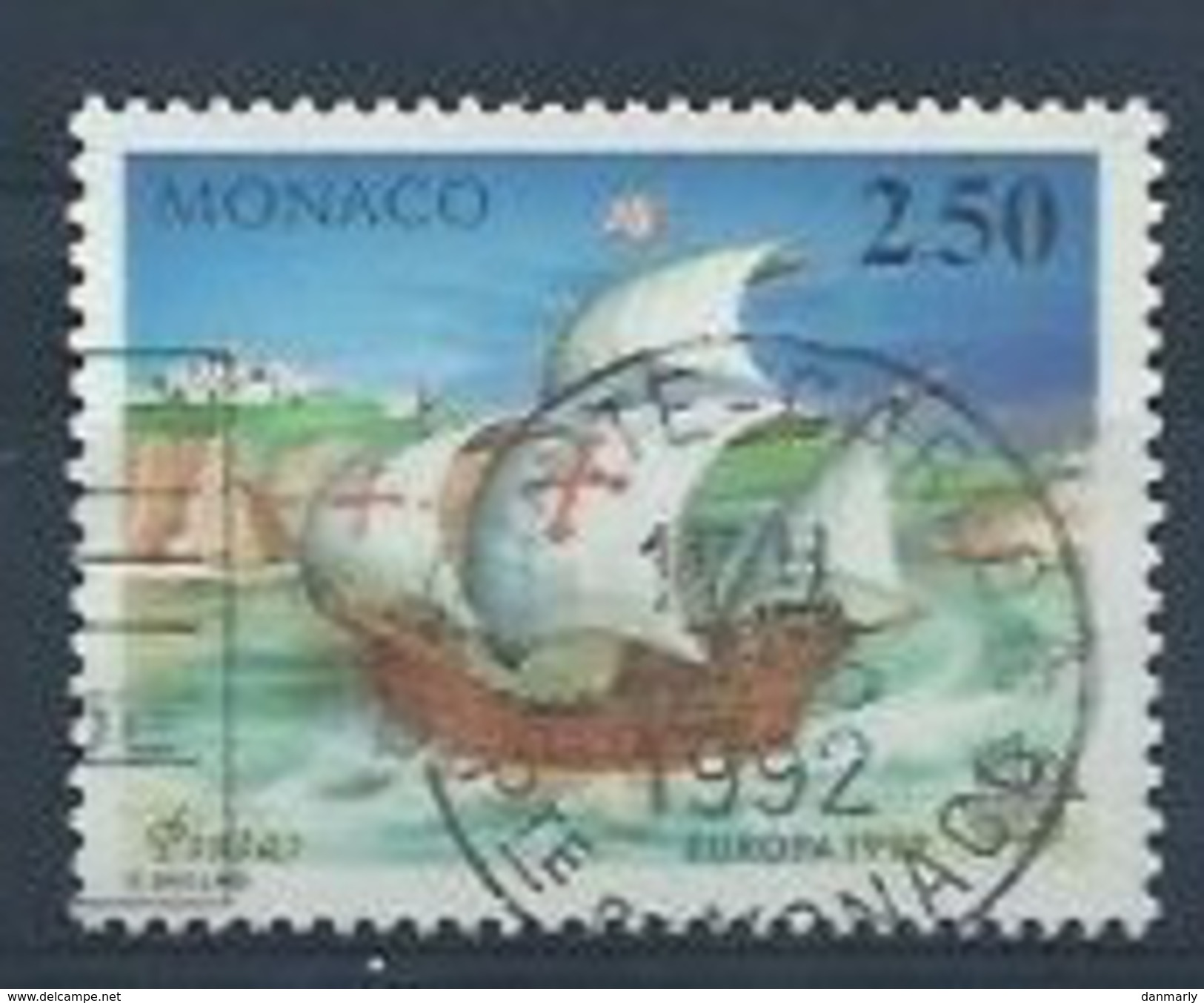 MONACO : Y&T (o)  N°  1825 " Europa 1992" - Usados