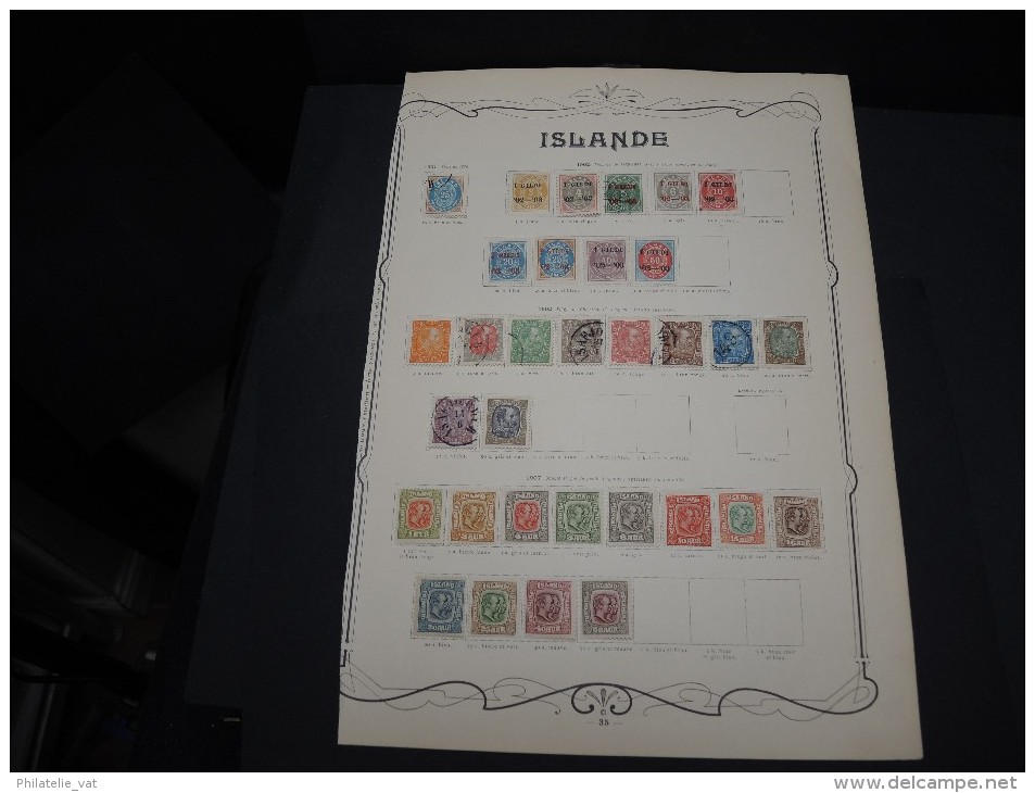 ISLANDE - Collection avec de nombreux neufs première charnière - Bonnes valeurs - A voir - P20330