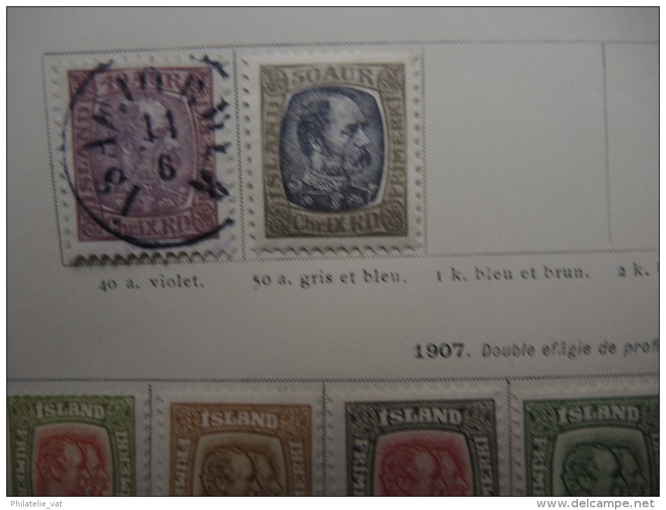 ISLANDE - Collection avec de nombreux neufs première charnière - Bonnes valeurs - A voir - P20330
