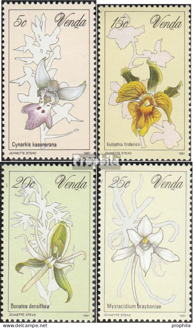 Südafrika - Venda 46-49 (kompl.Ausg.) Postfrisch 1981 Orchideen - Venda