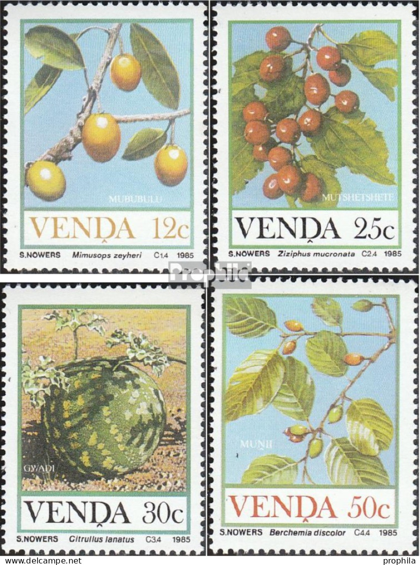 Südafrika - Venda 112-115 (kompl.Ausg.) Postfrisch 1985 Früchte - Venda