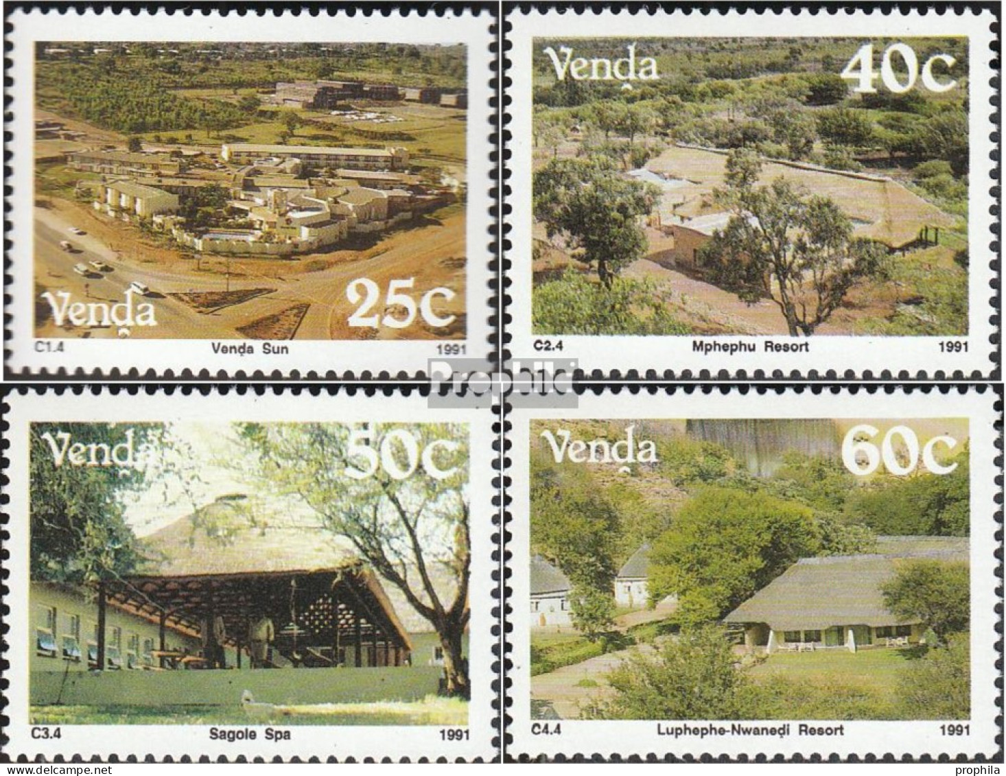 Südafrika - Venda 225-228 (kompl.Ausg.) Postfrisch 1991 Tourismus - Venda