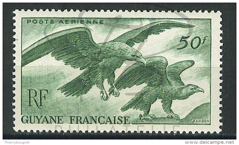 VEND BEAU TIMBRE DE POSTE AERIENNE DE GUYANE N°35 , NEUF !!!! - Unused Stamps