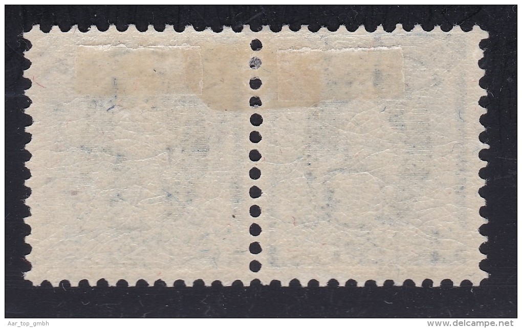 Schweiz Stehende Helvetia Waagrechtes Paar 25Rp Zu#93B * WZ 142 - Unused Stamps