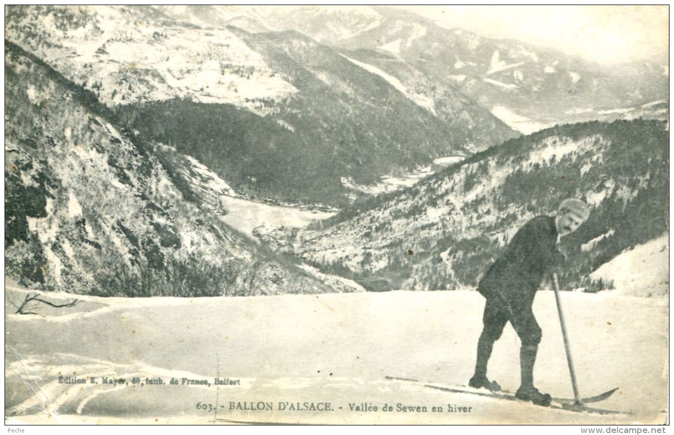 N°50305 -cpa Ballon D'Alsace -skieur- - Sports D'hiver