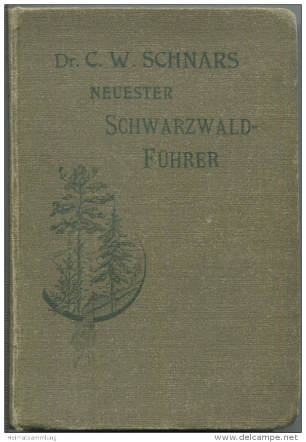 Neuester Schwarzwaldführer - Dr. C. W. Schnars - 1901 - Mit Karten Und Plänen - 373 Seiten - Bade-Wurtemberg