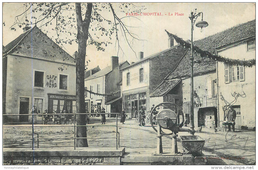 71 - PARIS L'HOPITAL - Place - Café Du Nord - Autres & Non Classés