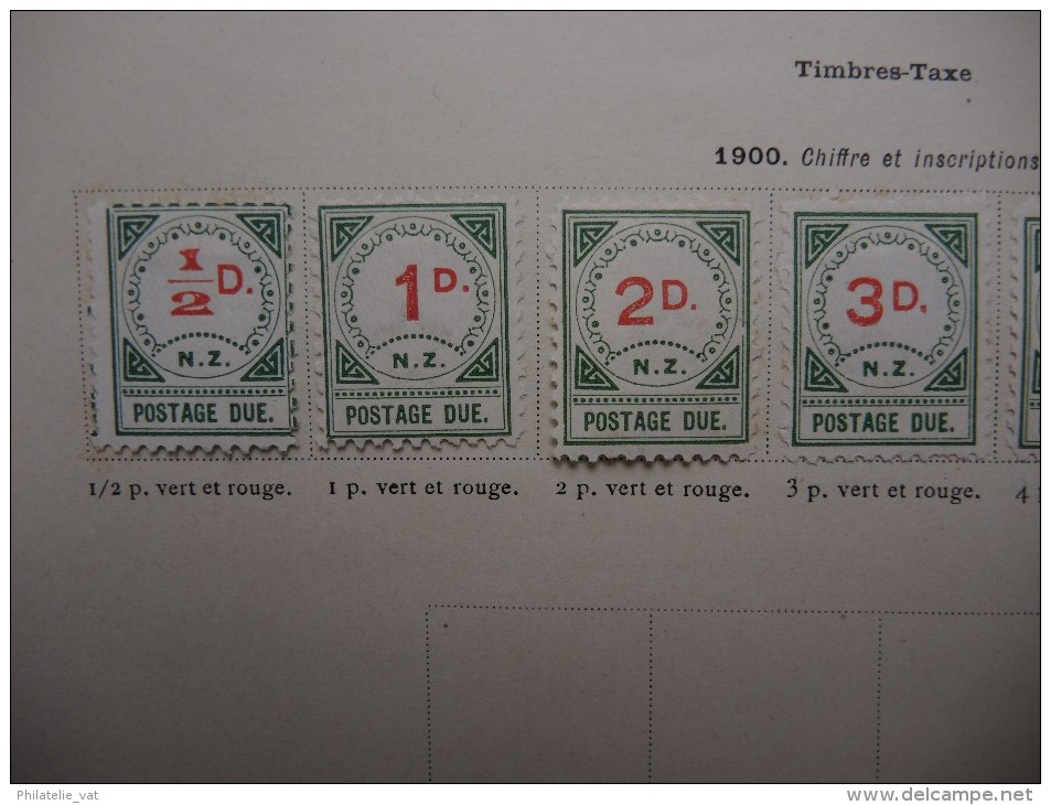 NOUVELLE ZELANDE - Collection avec des timbres neufs première charnière - Cote importante - Bonnes valeurs - P20375