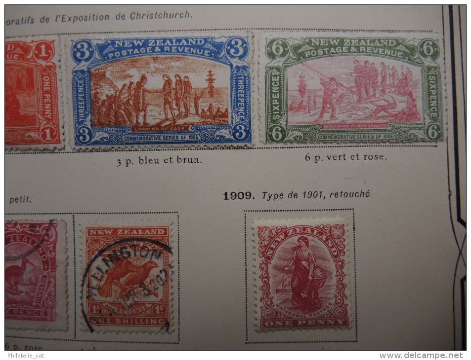 NOUVELLE ZELANDE - Collection avec des timbres neufs première charnière - Cote importante - Bonnes valeurs - P20375