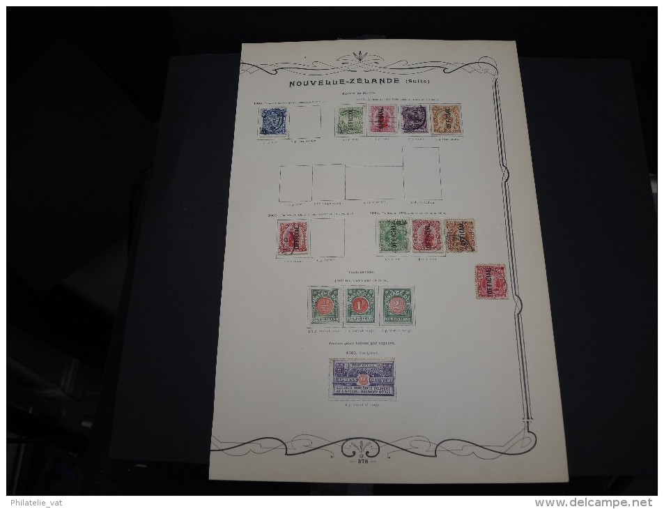 NOUVELLE ZELANDE - Collection avec des timbres neufs première charnière - Cote importante - Bonnes valeurs - P20375