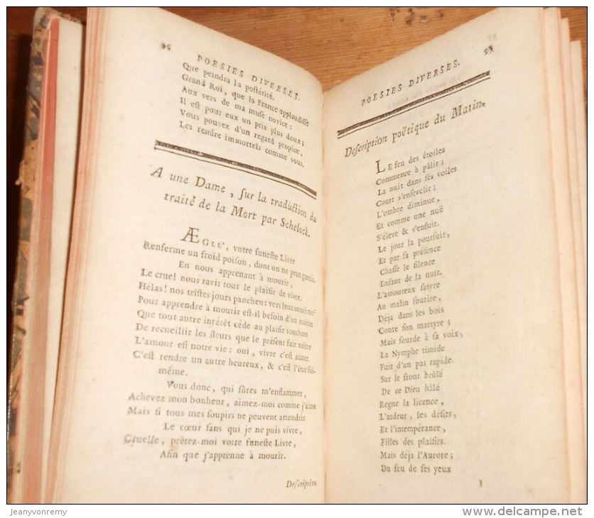 Poésies diverses. Par Monsieur l'Abbé de Bernis. 1760.