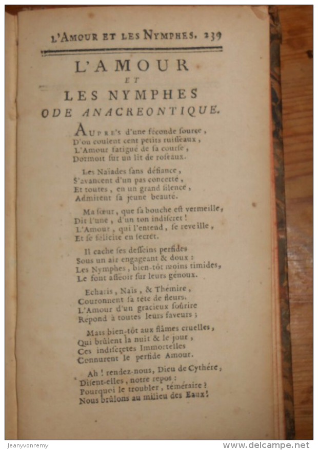 Poésies diverses. Par Monsieur l'Abbé de Bernis. 1760.