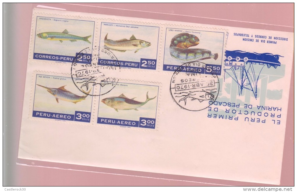 O) 1970 PERU, INDUSTRY -ECONOMY, FOOD - FIRST PRODUCER OF FISH MEAL, FDC XF - Peru