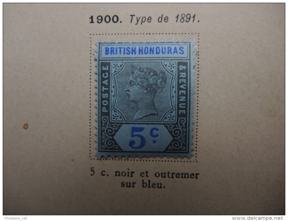 HONDURAS BRITANNIQUE - Collection avec des timbres neufs première charnière - A voir - P20386