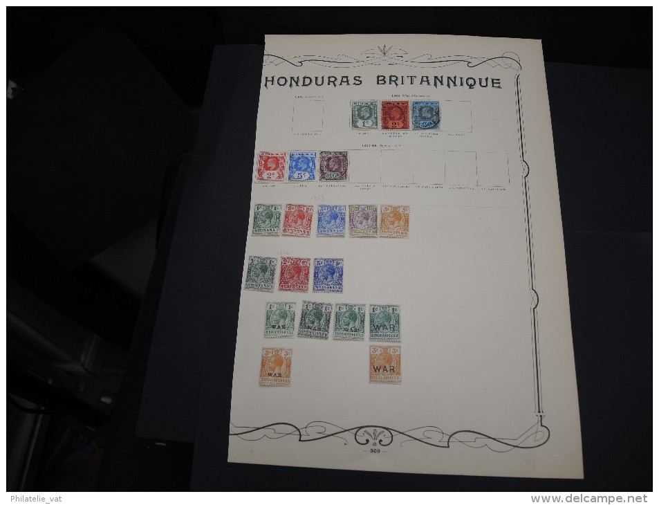 HONDURAS BRITANNIQUE - Collection avec des timbres neufs première charnière - A voir - P20386