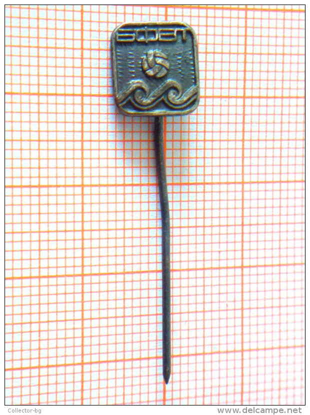 RRR RARE BFVT OFFICIAL BULGARIA FEDERATION WATER POLO 1970"S ENAMEL LOGO SING PIN BADGE LOW PRICE - Water-Polo