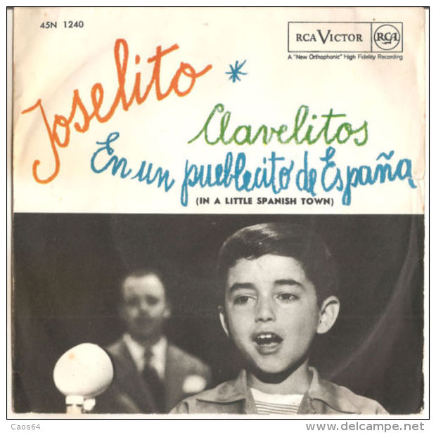 Joselito - Clavelitos / En Un Pueblecito De España VG+/VG+ 7" - Altri - Musica Spagnola