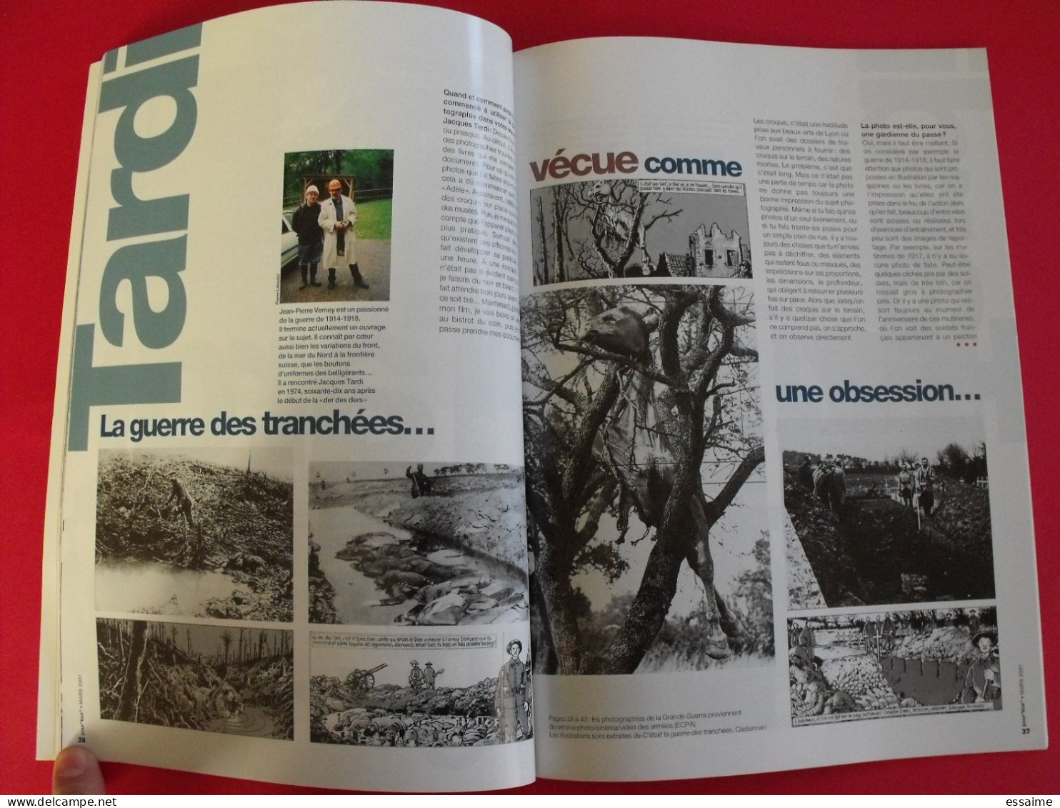 Revue Pour "voir" Les Photographies N° 10 De 2001. Julie Ganzin Jacques Tardi Marine Péan Photographies - Fotografía