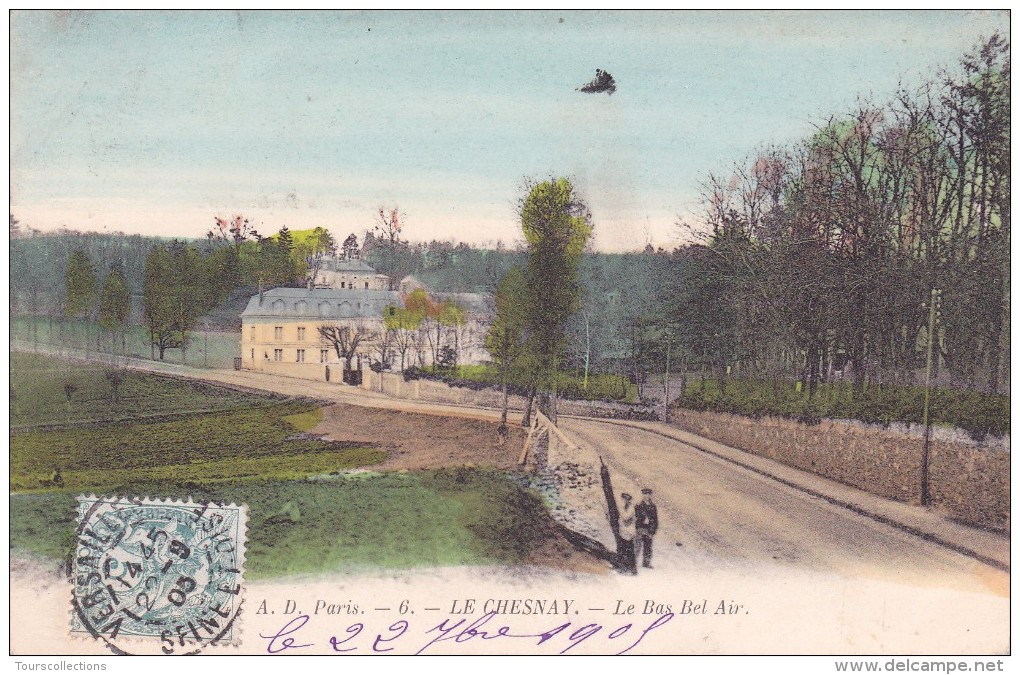 CPA 78 @ LE CHESNAY @ Le Bas Bel Air En 1905 - Le Chesnay