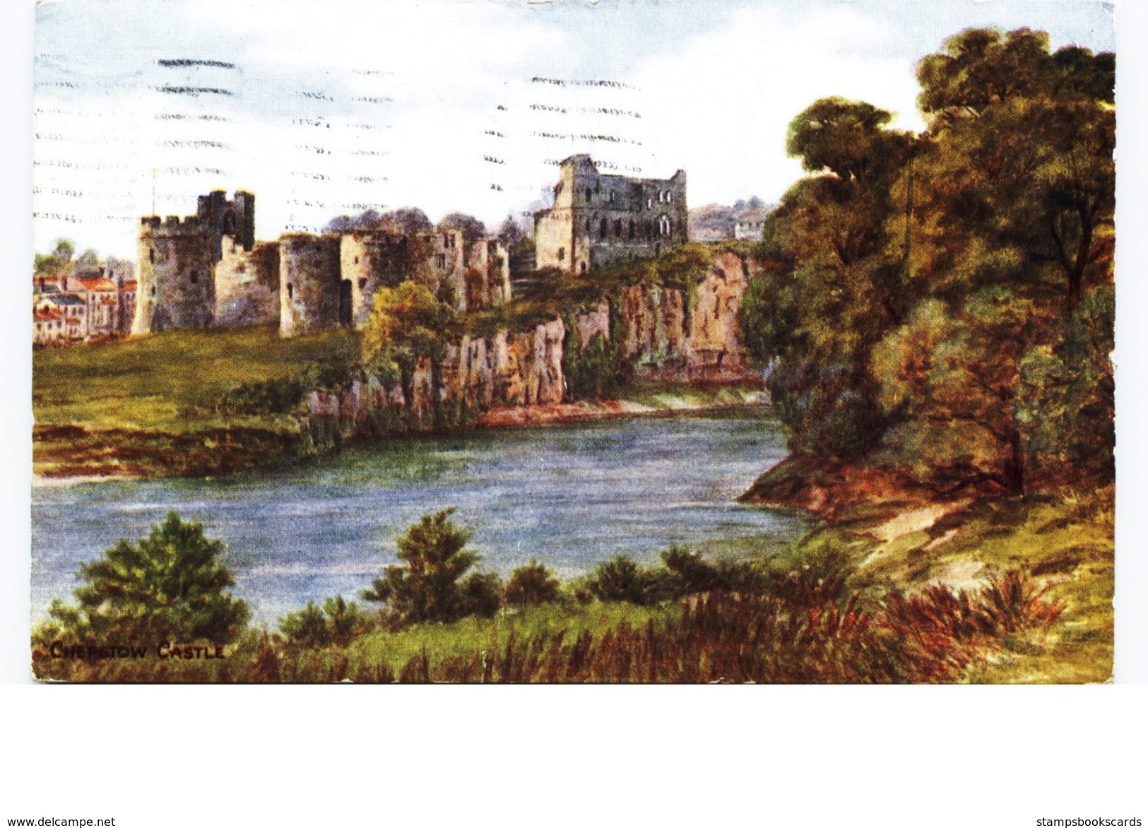 Chepstow Castle Posted Monmouth 1956 Wilding To Northumberland - Monmouthshire